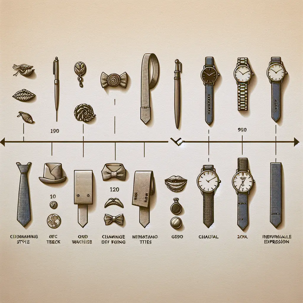 Representation of Ted Baker's Evolution in Men's Accessories Design