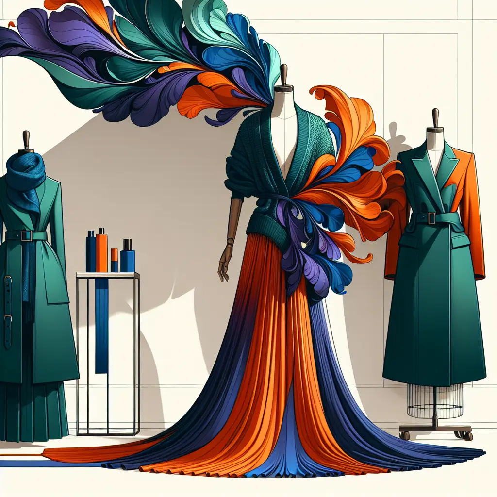Representation of Ted Baker's Innovative Use of Color in Fashion Design